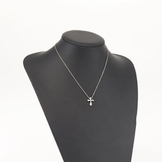 Tiffany & Co. Elsa Peretti Cross Pendant Necklace Sterling Silver