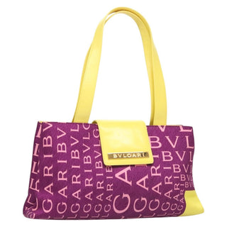 Bvlgari B.Zero1 Logomania Bag Canvas with Leather