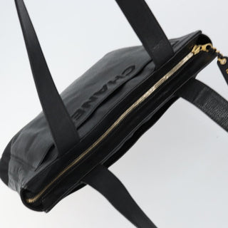 Chanel Vintage Logo Tote Caviar