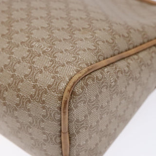 Celine Vintage Macadam Shoulder Bag Canvas and Leather