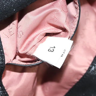 Stella McCartney Falabella Fold Over Crossbody Bag Studded Shaggy Deer