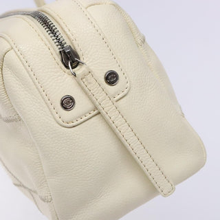 Chanel Square Stitch Duffle Bag Quilted Caviar