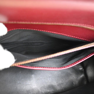 Gucci Belt Buckle Top Handle Bag Leather