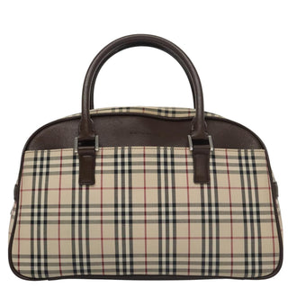 Burberry Nova Check Bowling Bag Canvas