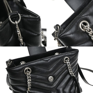 Saint Laurent Loulou Shoulder Bag Matelasse Chevron Leather