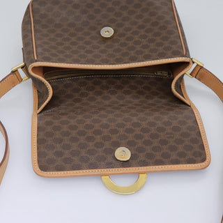 Celine Vintage Macadam Shoulder Bag Canvas