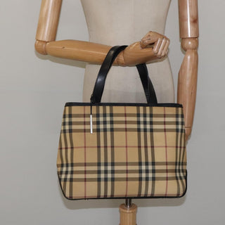 Burberry Nova Check Tote Canvas and Leather
