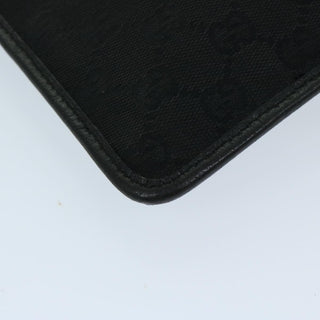 Gucci Vintage Flat Messenger Bag GG Canvas and Leather