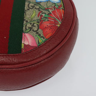 Gucci Ophidia Round Backpack Flora GG Coated Canvas