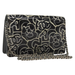 Chanel Wallet on Chain Camellia Patent