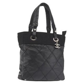 Chanel Biarritz Tote Quilted Coated Canvas