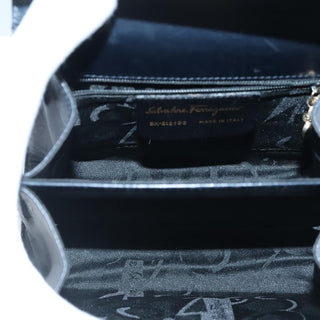 Salvatore Ferragamo Gancini Convertible Top Handle Bag Leather