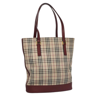 Burberry Nova Check Tote Canvas and Leather