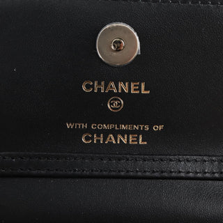 Chanel Flap Card Holder on Chain Quilted Printed Canvas