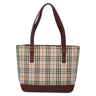 Burberry Nova Check Tote Canvas and Leather