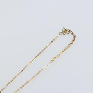 Christian Dior Round Logo Pendant Necklace Metal