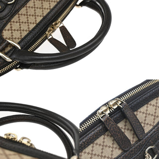 Gucci Horsebit Nail Boston Bag GG Canvas with Leather