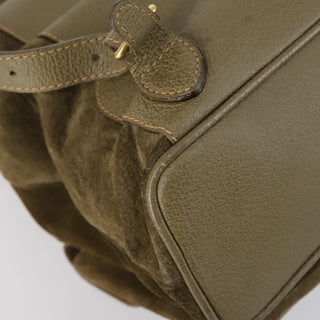 Gucci Vintage Bamboo Backpack Suede