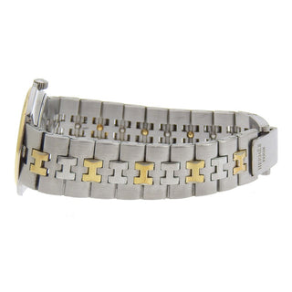 Hermes Profile Quartz Watch Stainless Steel and Plated Metal