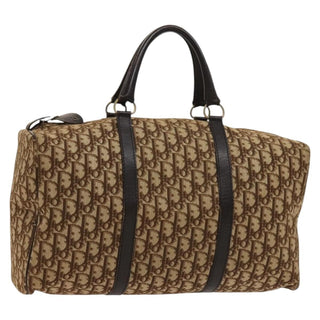 Christian Dior Vintage Trotter Boston Bag Diorissimo Canvas