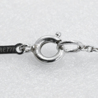 Tiffany & Co. Elsa Peretti Bean Pendant Necklace Sterling Silver