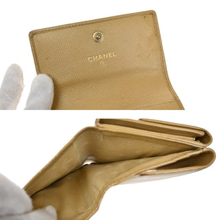 Chanel CC Trifold Flap Wallet Leather