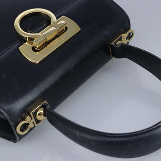 Salvatore Ferragamo Gancini Convertible Top Handle Bag Leather