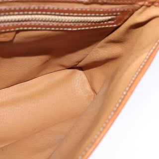 Celine Vintage Macadam Shoulder Bag Canvas and Leather