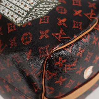 Louis Vuitton Speedy Bandouliere Bag Limited Edition Grace Coddington Catogram Canvas