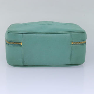 Chanel Vintage Timeless Zip Around Vanity Case Caviar