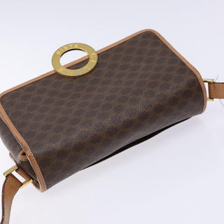 Celine Vintage Macadam Shoulder Bag Canvas