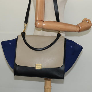 Celine Trapeze Bag Leather with Suede