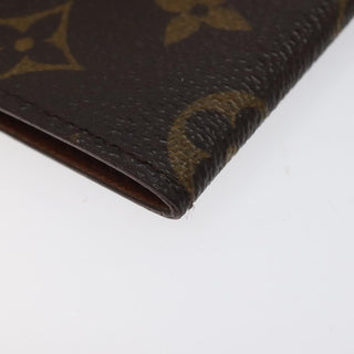 Louis Vuitton Porte Cartes Pression Card Case Monogram Canvas