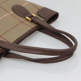 Burberry Nova Check Tote Canvas and Leather