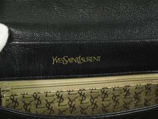 Saint Laurent Vintage Flap Crossbody Bag Leather