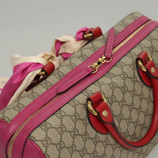 Gucci Convertible Boston Bag Embroidered GG Coated Canvas