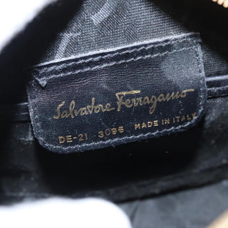 Salvatore Ferragamo Gancini Zip Pouch Leather