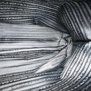 Prada Convertible Tote Printed Tessuto with Saffiano