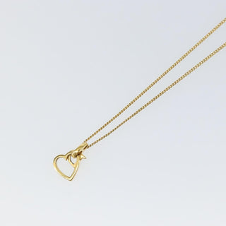 Christian Dior CD Heart Necklace Metal