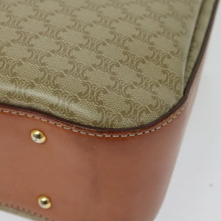 Celine Vintage Convertible Top Handle Bag Macadam Coated Canvas