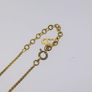 Christian Dior CD Pendant Necklace Gold-plated