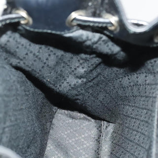 Gucci Vintage Bamboo Backpack Nylon and Patent Leather