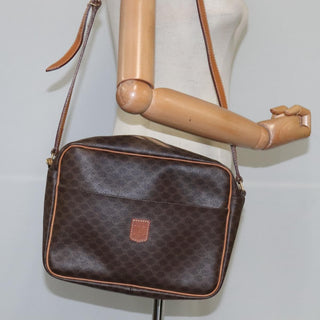 Celine Vintage Macadam Shoulder Bag Leather
