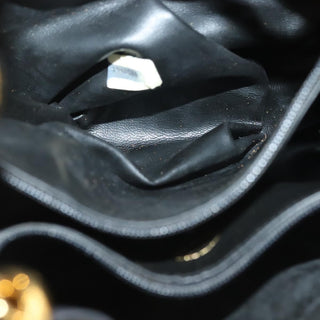 Chanel Vintage Drawstring Chain Bucket Bag Quilted Canvas