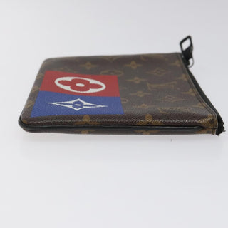 Louis Vuitton Zipped Pouch Limited Edition Logo Story Monogram Canvas