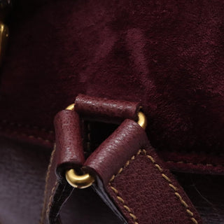 Gucci Vintage Bamboo Backpack Suede