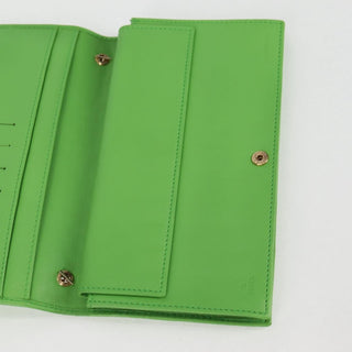 Fendi Wallet on Chain Logo Embossed Leather