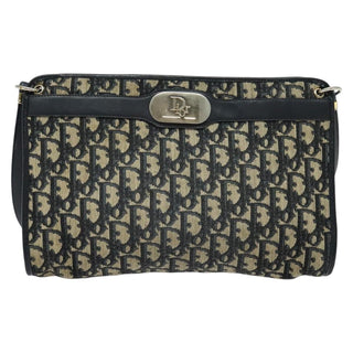 Christian Dior Vintage Trotter Shoulder Bag Canvas