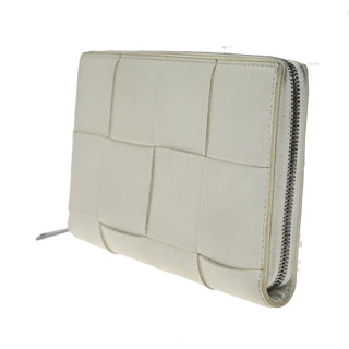 Bottega Veneta Cassette Zip Around Wallet Maxi Intrecciato Leather