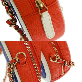 Chanel Filigree Round Coin Purse Quilted Caviar